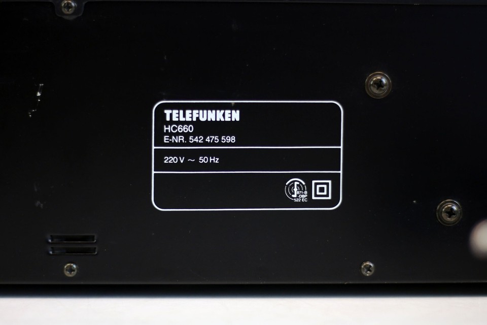 Telefunken HC660 HiFi Stereo Cassette Deck Kassetten Deck 542 475 598