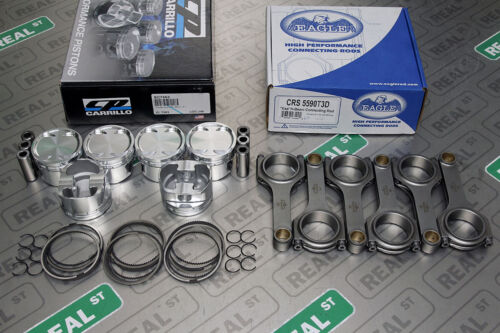 CP Pistons Eagle Rods for Supra 2JZGTE 9.0:1 86mm SC7463/CRS5590T3D - Picture 2 of 9