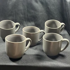 Project 62 Tilley Stoneware 12oz Coffee Mugs Cups Gray Set Of 5