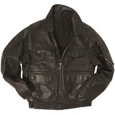 ORIGINAL Polizei Lederjacke schwarz Gr. 50-56...