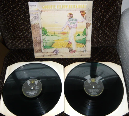 ELTON JOHN - Goodbye Yellow Brick Rd 2 LP 1973 Trans Red UK 1st-Excellent Plus