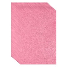 10 Sheets 2mm Glitter Foam Sheet, 11" x 8" A4 Dark Pink Sparkle EVA Paper