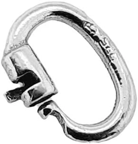 14K Solid Yellow Gold Link Lock Jump Ring, ID 4.6x1.8mm, 1pc by