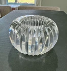 Vintage Waterford Crystal Bezel Votive Round Candle Holder - Signed/Discontinued