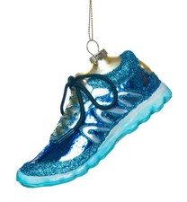 2 Pack Glass Running Shoes Christmas Ornaments for Christmas Tree Decorations...