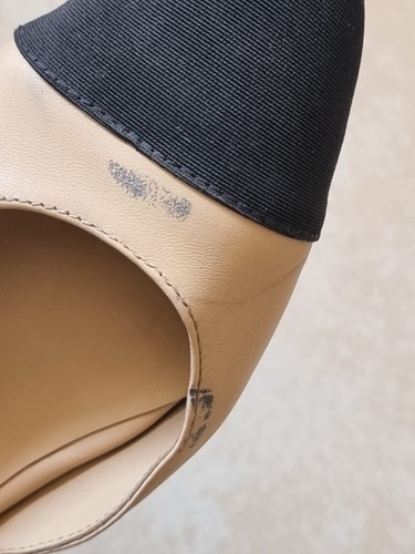 Chanel Slingback Beige &Black Size 37 - Picture 7 of 10