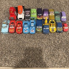 Lot of 19 Disney Pixar CARS Diecast 1:55, McQueen, Tex, Rusty, Dan Haulin, Mack