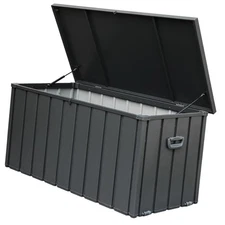Large 150 Gallon Patio Storage Bin, Waterproof Design with Mobility Rollers,