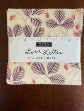 Love Letter by Lizzy House Moda Fabrics Floral Fabric Charm Pack 5" Square Pack