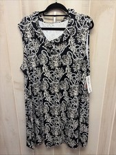 Lulu B Dress Size 2X Spx4444 Coral Rope Black Tan Chocolate Upf50 Nylon Spandex