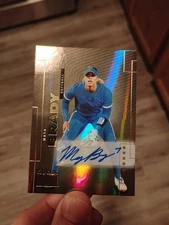 Maya Brady 2024 Skybox Metal Universe Champions Skybox Premium Gold Auto #S-24