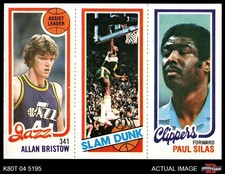 1980 Topps Allan Bristow / Lonnie Shelton / Paul Silas 236 / 260 / 220 8 - NM/MT