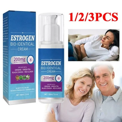 MARKENLOS Östrogencreme natürliche Neu bioidentische Menopause Relief Hormon Balance Salbe