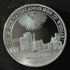 Freimaurermedaille der Loge "Zur Vaterlandsliebe" Wismar PP Nr. 3.2019.055
