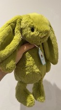 Retired Jellycat Bashful Moss Bunny Medium Brand New with Tag Rare 