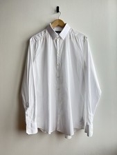 Dolce & Gabbana Shirt GOLD White Cotton Slim Fit Formal Dress 42/US16.5/L $410
