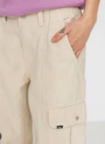 Vans Women’s Sidewalk Pant In Natural Size L New - Picture 4 of 7