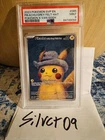Pokemon Pikachu with Grey Felt Hat Van Gogh Full Art Promo SVP EN 085 PSA 9 Mint