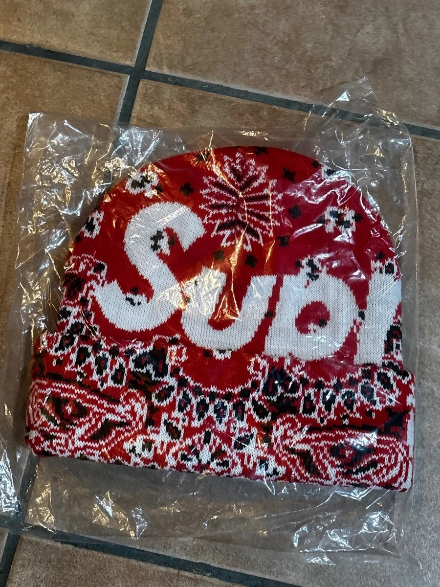 Supreme Red Beanie Hats for Men for sale - eBay