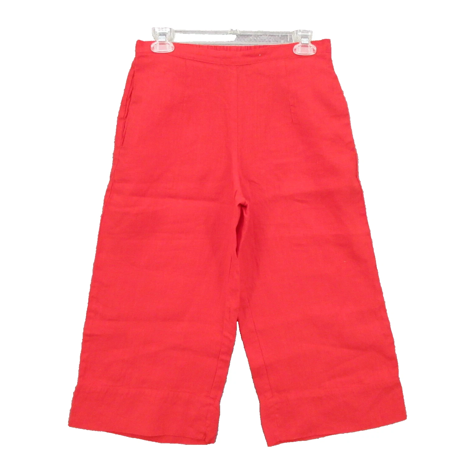 FLAX Designs Linen Shorts XS Skimmer Pull-On Red Elastic Waist Side Pockets New
Opens in a new windo