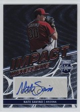 2023 Panini Elite Extra Edition Impact Impressions Nate Savino #II-NSV Auto 03xg