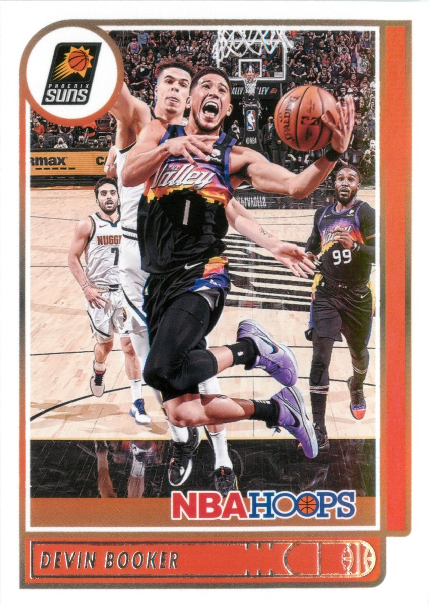 Devin Booker 2021-22 Panini NBA Hoops Basketball Base Card Devin Booker 2021-22 Panini NBA Hoops Basketball Base Card