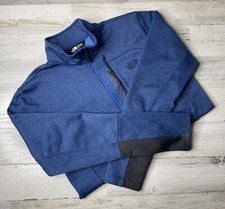 The North Face Pullover Sweater Jacket 1/4 Zip Fleece Lined Blue Men s Size: S