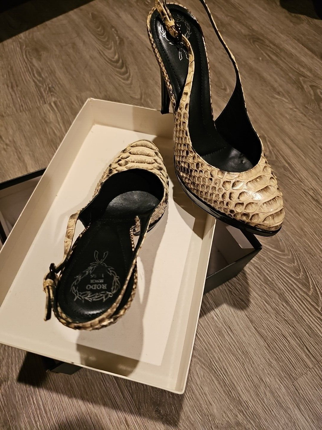 Rodo Authentic Python Womens High Heel Shoes US 8… - image 14