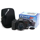 Kmz Zenit Km Plus 35mm Film Slr Camera Mc Zenitar-K2 f2 50mm Lens Case Kit