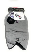 DGS Smarter By Design Dog Sweater Jacket, Gray, Size 16"