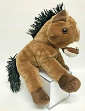 DAN DEE COLLECTORS CHOICE 9" Brown Black HORSE PONY Plush Stuffed