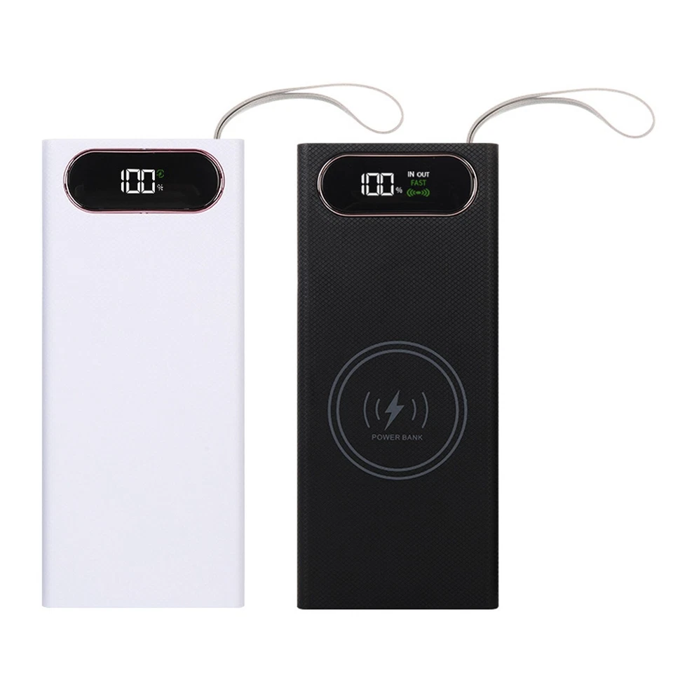 Caja de almacenamiento de batería 16x18650 18650 inalámbrica carga rápida hágalo usted mismo estuche de banco de energía Foto 3 de 4