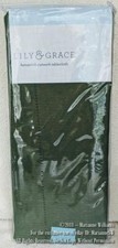 NEW HARVEST GREEN HEMSTITCH CUTWORK TABLECLOTH OBLONG 52 x 70 FALL HOLIDAY TABLE