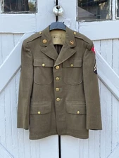 Vintage WW II Army Dress jacket  small see description for details  WW2, ARMY