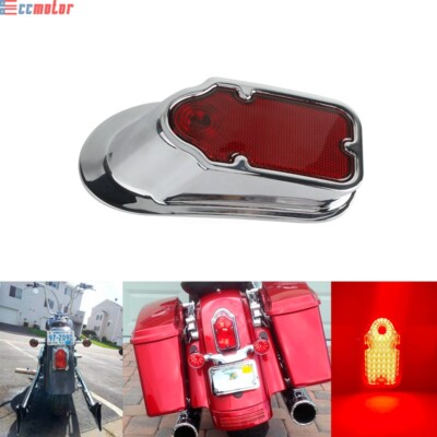 Tombstone Style LED Brake Tail Light Lamp For Harley Chopper Cafe Racer Bobber