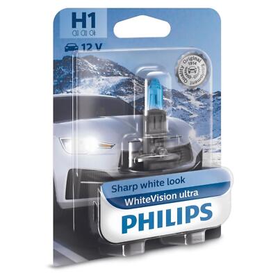 Philips WhiteVision Ultra H1 H4 H7 W5W Halogen Glühbirnen Autolamopen 55W 12V