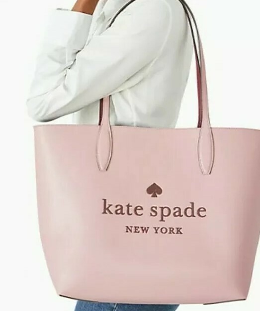 kate spade new york ハンドバッグ ピンク 0134625Y0015 Kate Spade Glitter On Rose Smoke Pink Leather Large