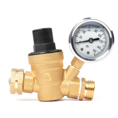 #ad U.S. Solid Water Pressure Regulator Valve 3 4quot; NH Thread Adjusted By Tool $29.99