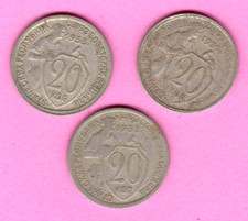 RUSSIA RUSSLAND 20 Kopeks 1931-33s LOT OF 3 COINS 3295