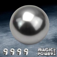 M12x1.25 Round Ball Style Mannual Mt 5-speed Shift Knob Silver For Honda Acura M12x1.25 Round Ball Style Mannual Mt 5-speed Shift Knob Silver For Honda Acura