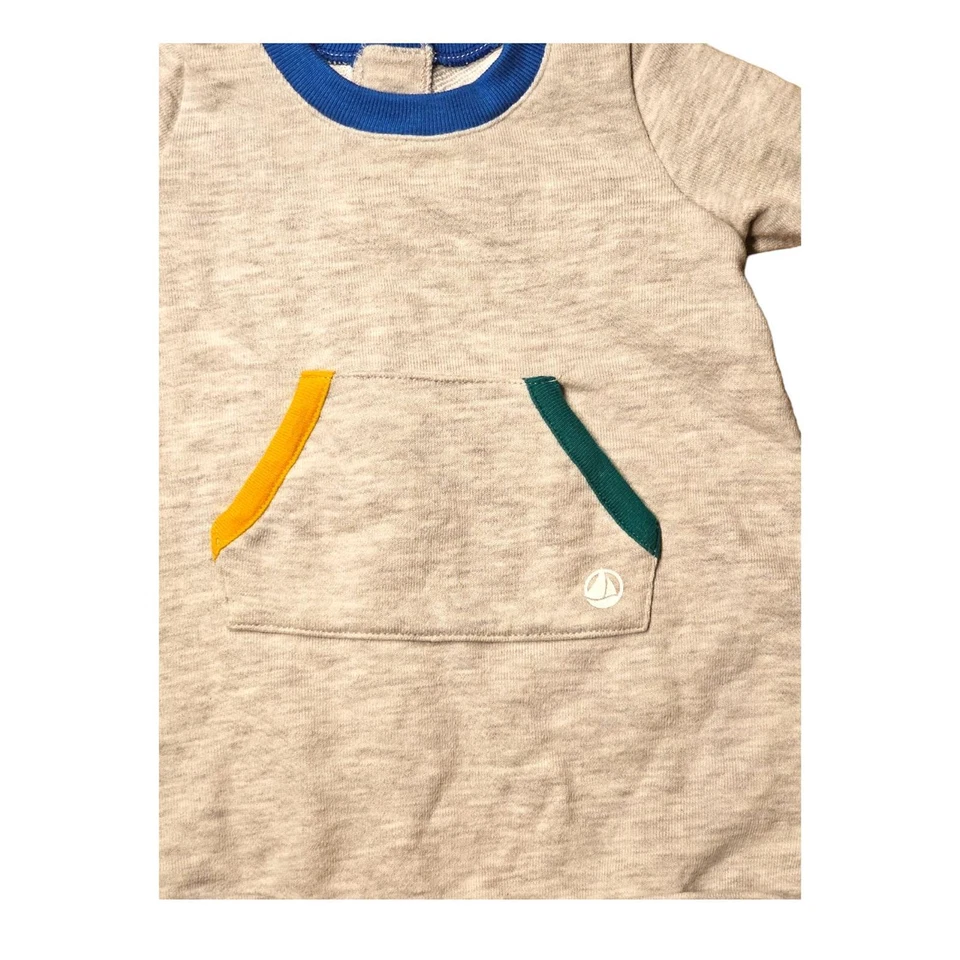 Dulce Petit Bateau Jersey Bebé Vestido Talla 3M 56 62 - Imagen 2 de 3