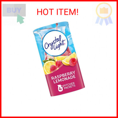 Crystal Light Raspberry Lemonade Drink Mix (4 Pitcher Packets)