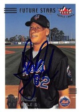 Tyler Walker autographed baseball card 2002 Fleer Triple Crown Future Stars #224