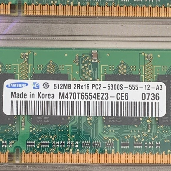 New G.Skill So-Dimm 2 512MB Memory Modules F2-5300CL4D-2GBSA PC2-5300S-555-12-A3 - Image 3 of 4