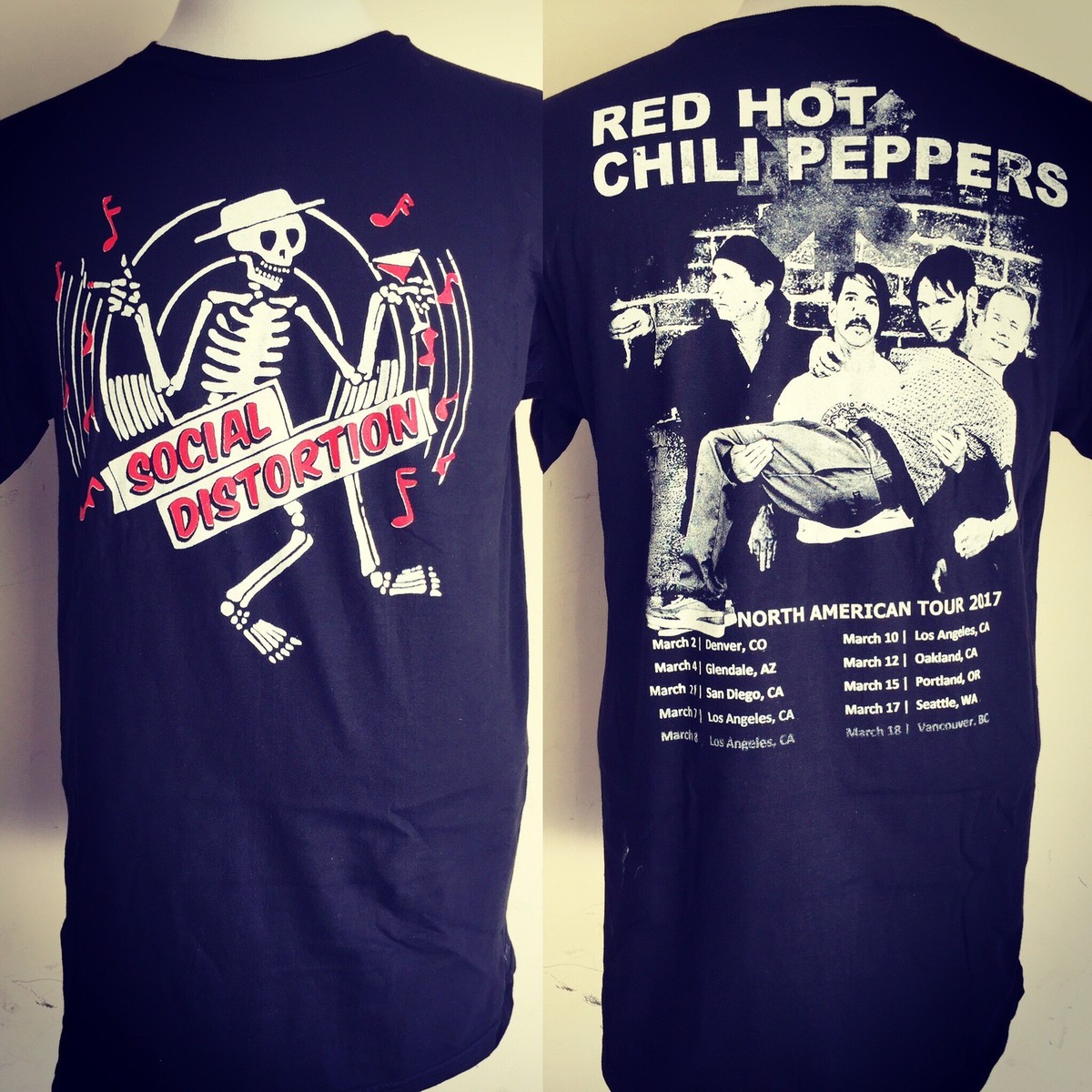RED HOT CHILI PEPPERS レッチリ 2017 TOUR シャツ RED HOT CHILI PEPPERS レッチリ 2017 TOUR シャツ RED HOT