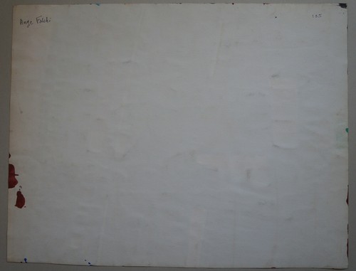Dessin Gouache ANGE FALCHI 1913/1989 - COMPOSITION ABSTRAITE - Signé - Imagen 4 de 4