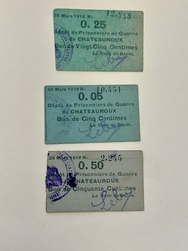 1918 - France Prison Money