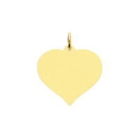 10k Yellow Gold Plain Heart Disc Charm Pendant - 9x14mm 0.36 Grams on sale 10k Yellow Gold Plain Heart Disc Charm Pendant - 9x14mm 0.36 Grams on sale