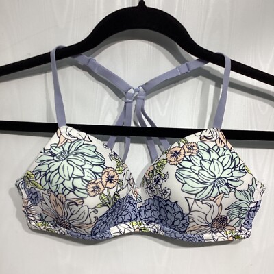 Kindly Bra 34B Floral Print Wireless Smooth Cup