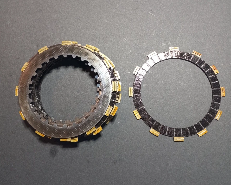 Paquete de placas de embrague 85-07 Honda CR125R discos fricción acero CR125 22201-KS6-700 Foto 4 de 4